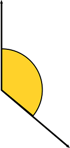 130 Degree angle (Yellow-Amber)