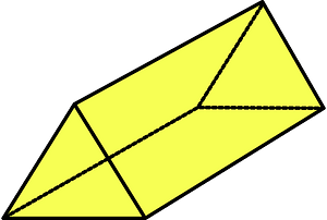 Yellow Triangular prism