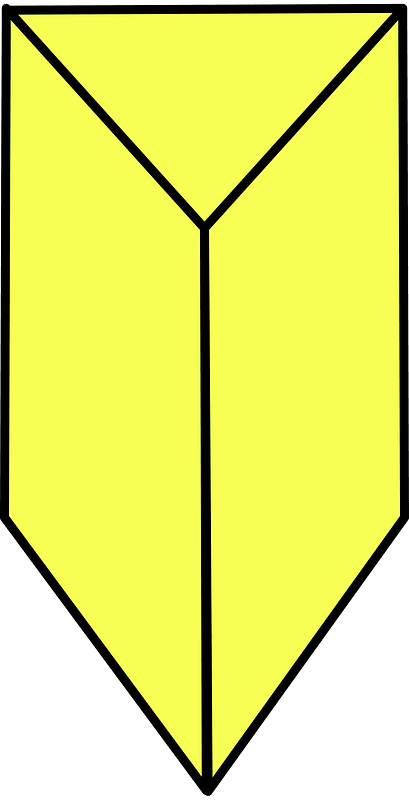 Yellow Triangular prism