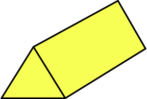 Yellow Triangular prism