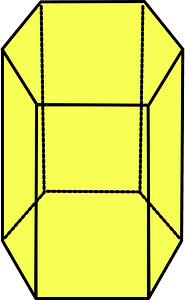 Yellow Pentagonal prism