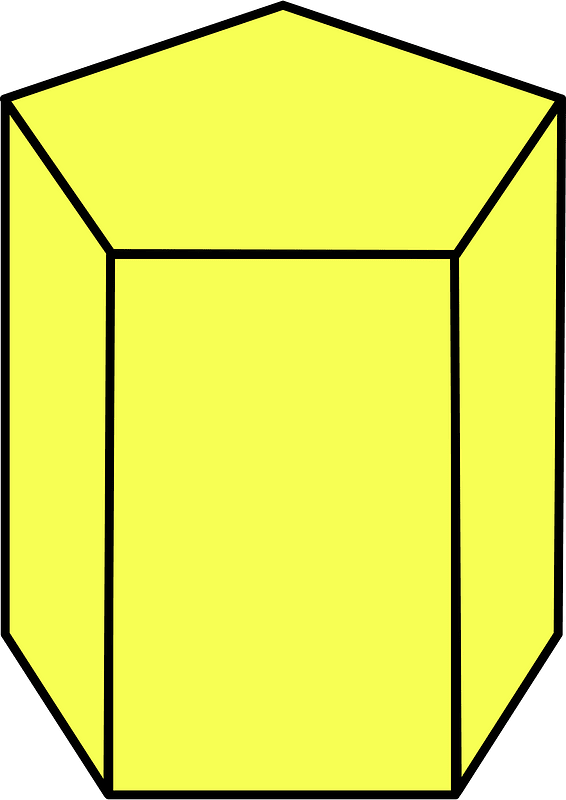 Yellow Pentagonal prism
