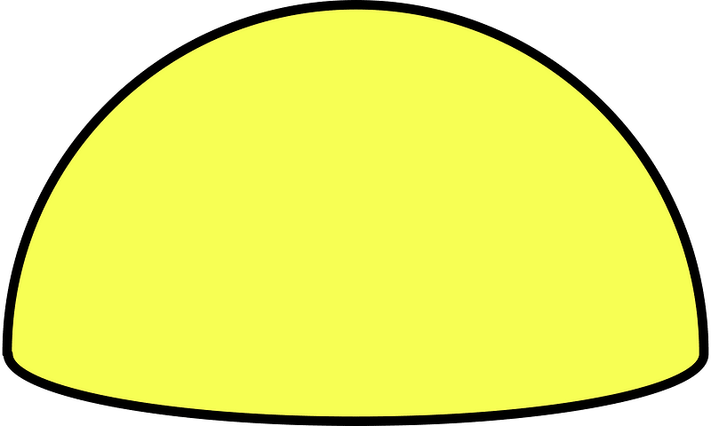 Yellow Half sphere