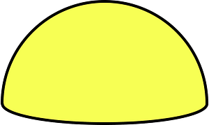Yellow Half sphere