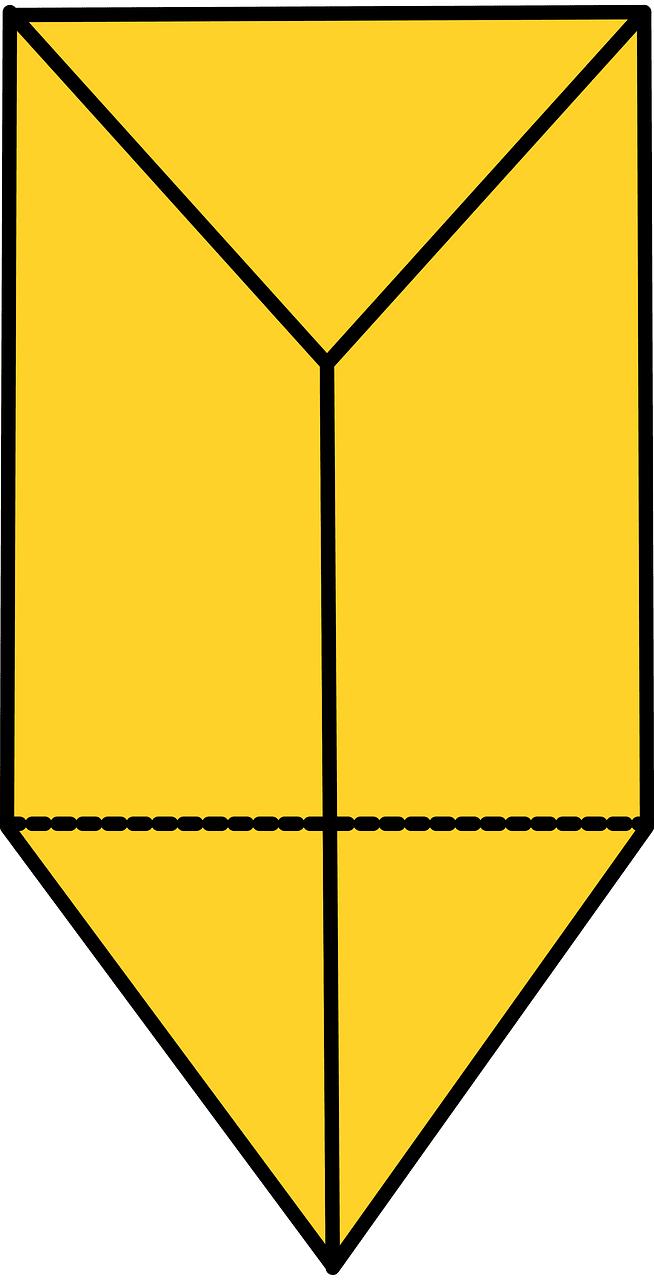 Yellow-Amber Triangular prism