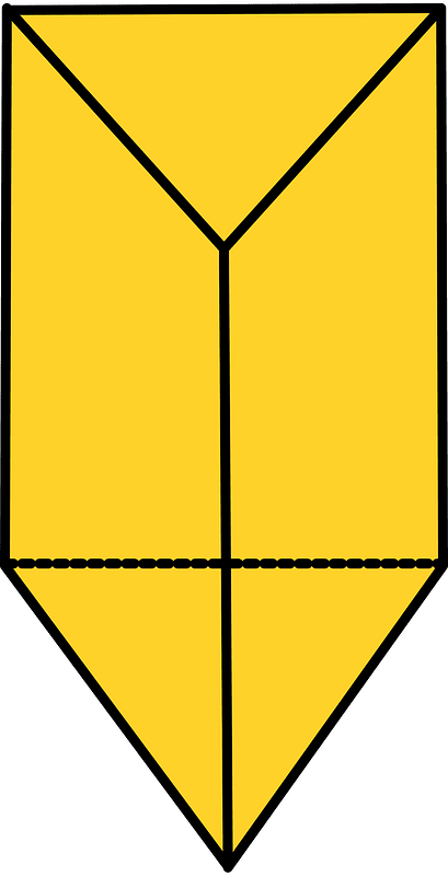 Yellow-Amber Triangular prism