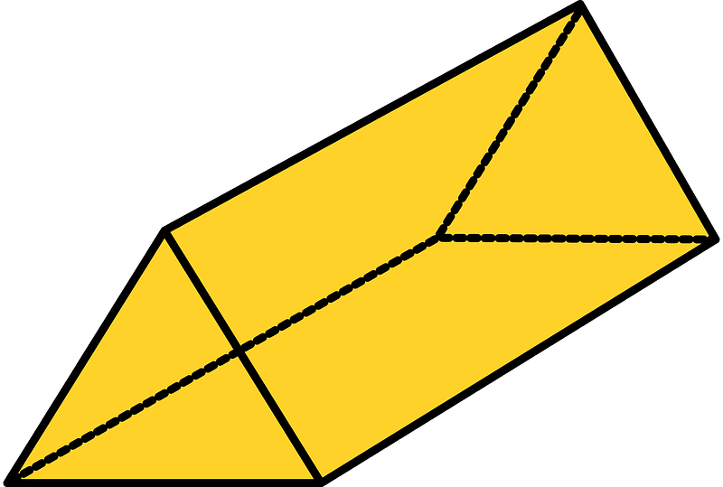 Yellow-Amber Triangular prism