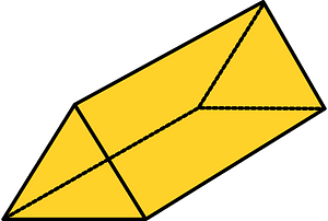 Yellow-Amber Triangular prism