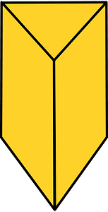 Yellow-Amber Triangular prism