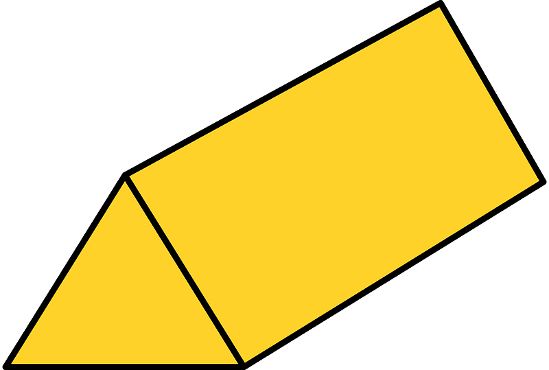 Yellow-Amber Triangular prism