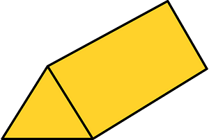 Yellow-Amber Triangular prism