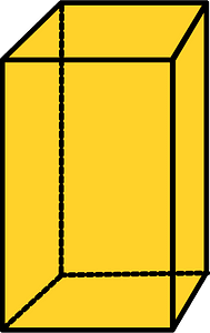 Yellow-Amber Rectangular cuboid