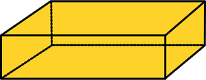 Yellow-Amber Rectangular cuboid