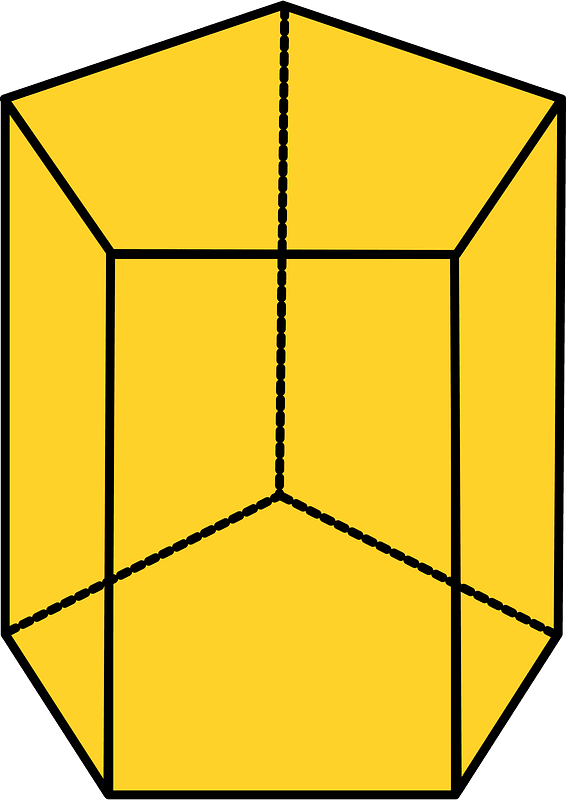 Yellow-Amber Pentagonal prism