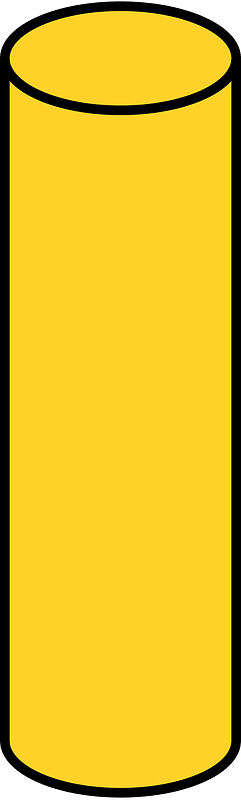 Yellow-Amber Cylinder
