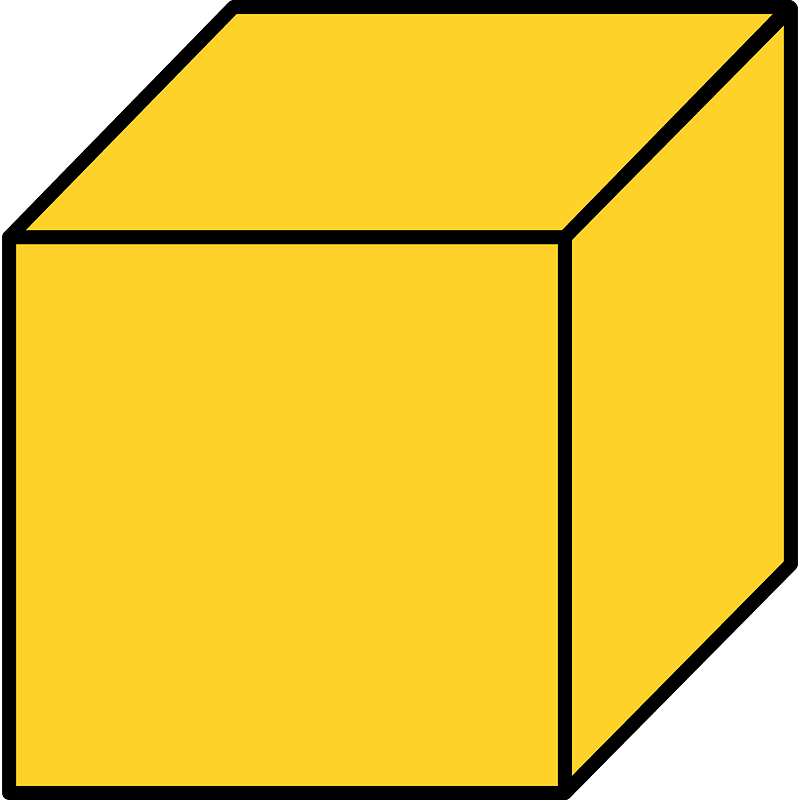 Yellow-Amber Cube