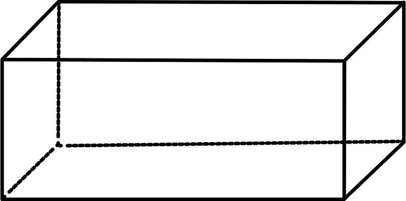 White Rectangular cuboid