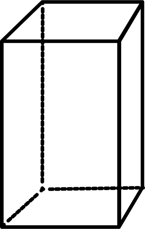 White Rectangular cuboid