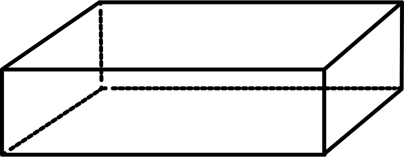 White Rectangular cuboid