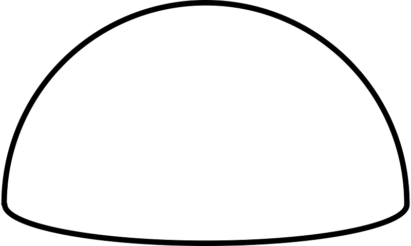 White Half sphere