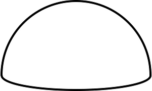 White Half sphere