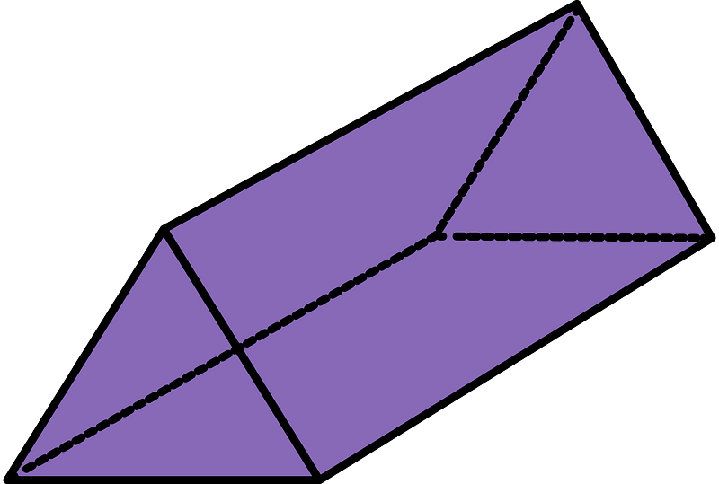 Violet Triangular prism