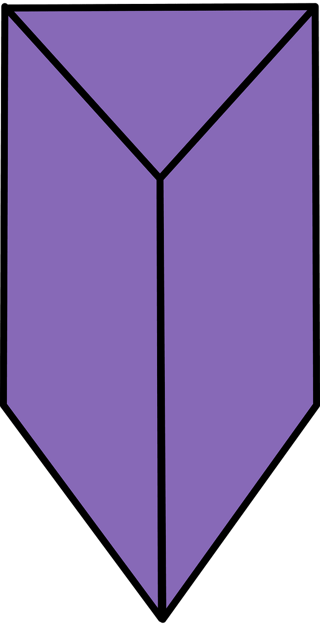 Violet Triangular prism