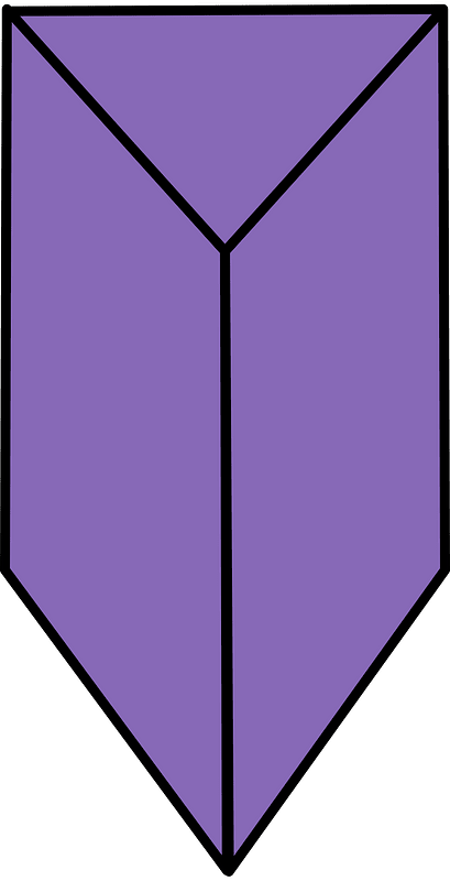 Violet Triangular prism