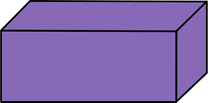 Violet Rectangular cuboid