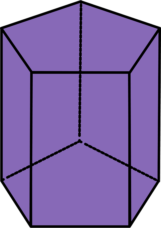 Violet Pentagonal prism
