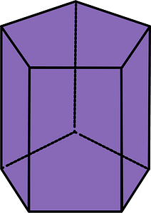 Violet Pentagonal prism