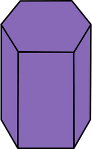 Violet Pentagonal prism
