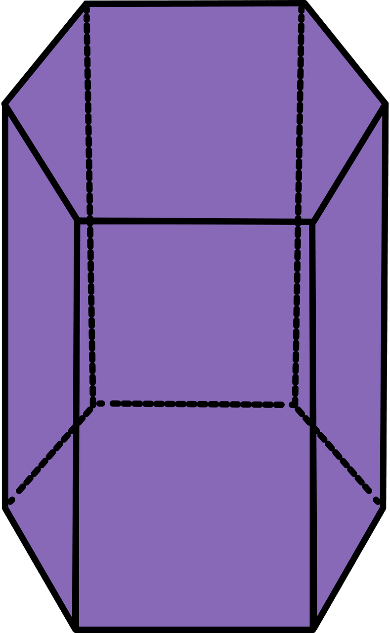 Violet Pentagonal prism