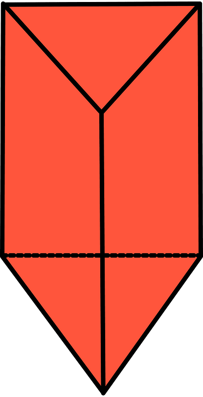 Vermilion Triangular prism