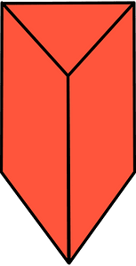 Vermilion Triangular prism