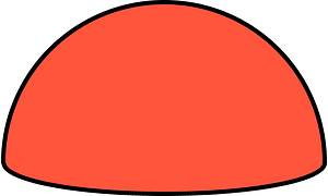 Vermilion Half sphere
