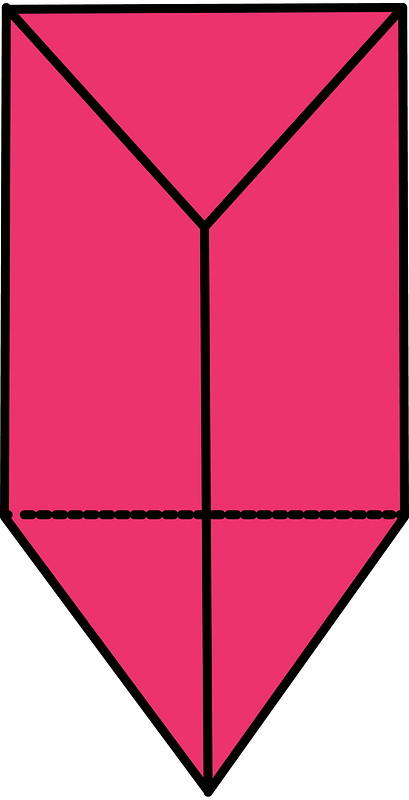 Pink Triangular prism