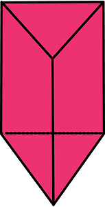 Pink Triangular prism