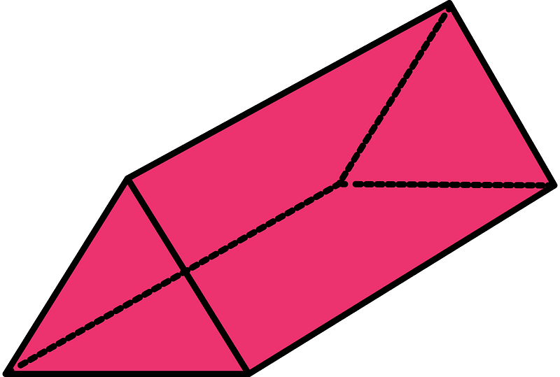 Pink Triangular prism