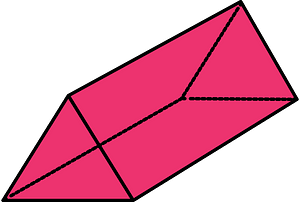 Pink Triangular prism