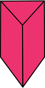 Pink Triangular prism