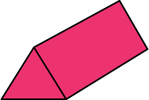 Pink Triangular prism