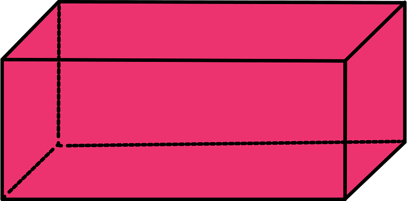 Pink Rectangular cuboid