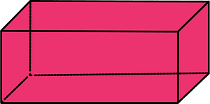 Pink Rectangular cuboid