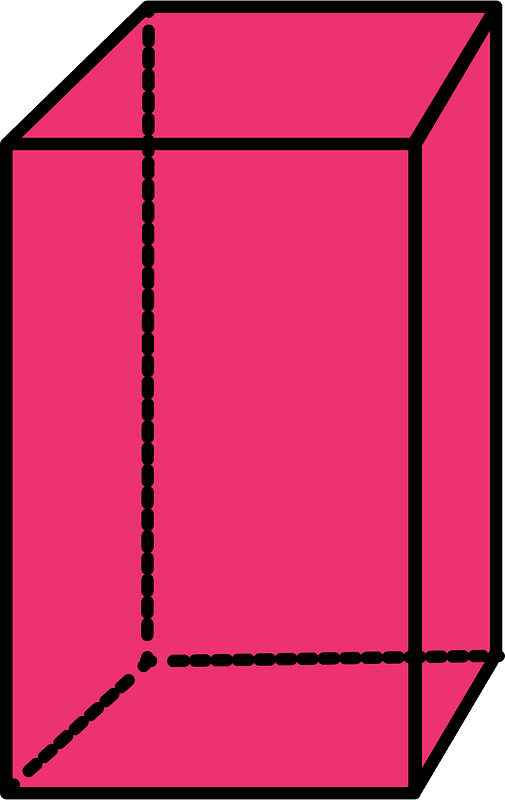 Pink Rectangular cuboid