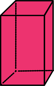 Pink Rectangular cuboid