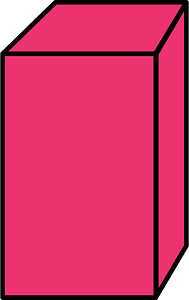 Pink Rectangular cuboid