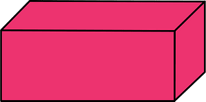 Pink Rectangular cuboid