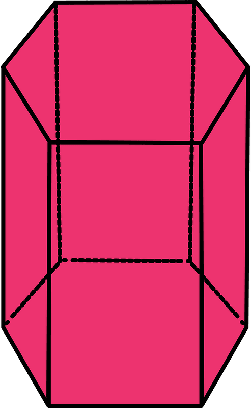 Pink Pentagonal prism