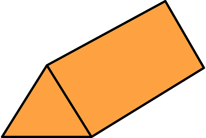 Orange Triangular prism